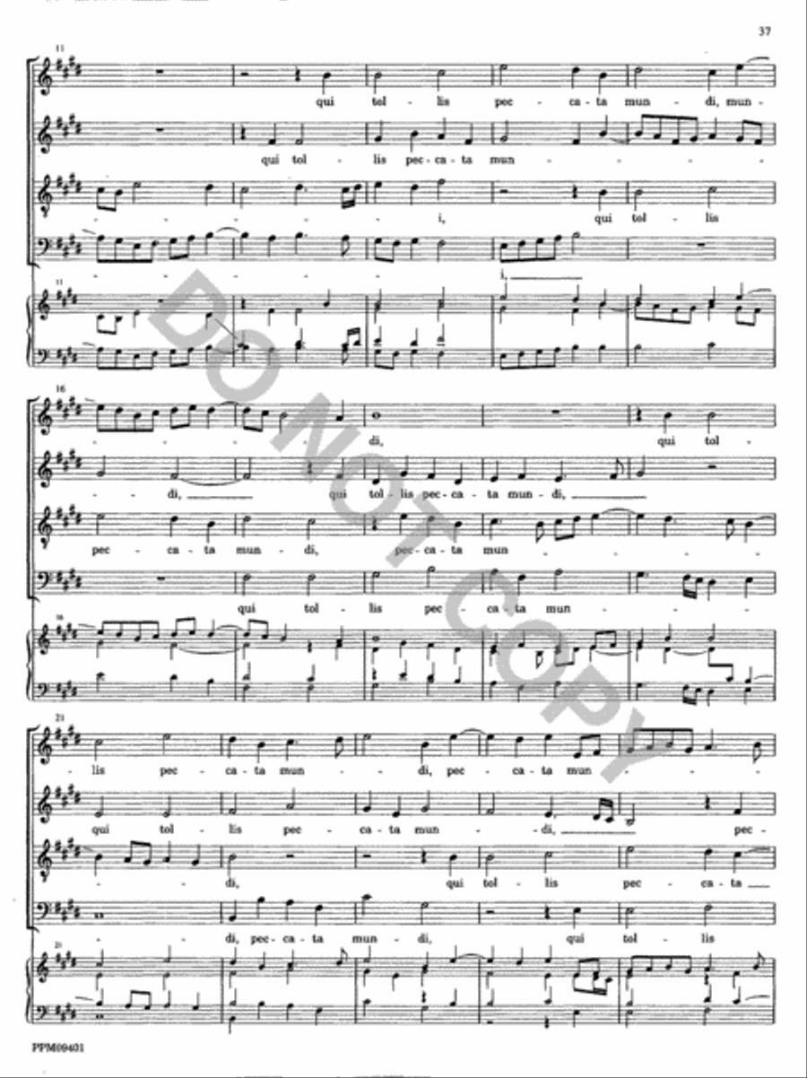 Missa Descendit Angelus Domini 4-Part scores gallery preview page 38