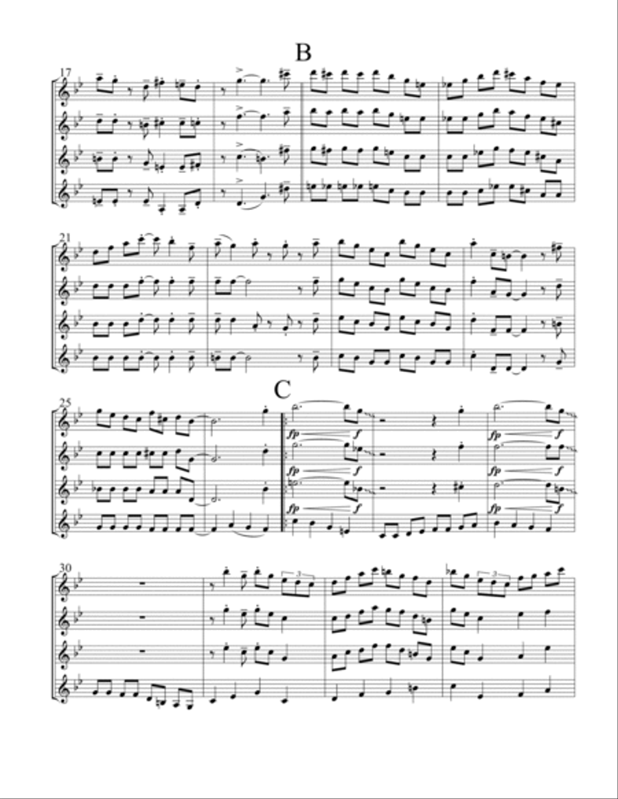 Four Brothers String Quartet scores gallery preview page 3