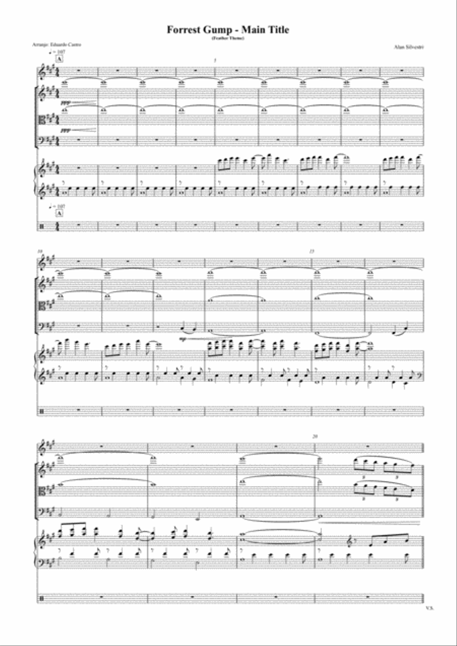 I'm Forrest... Forrest Gump Piano, Vocal, Guitar scores gallery preview page 1