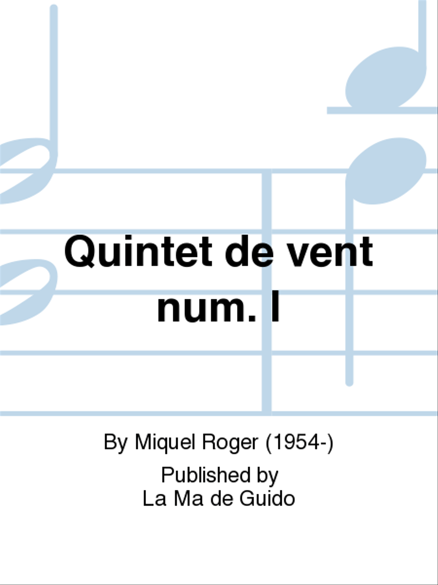 Quintet de vent num. I