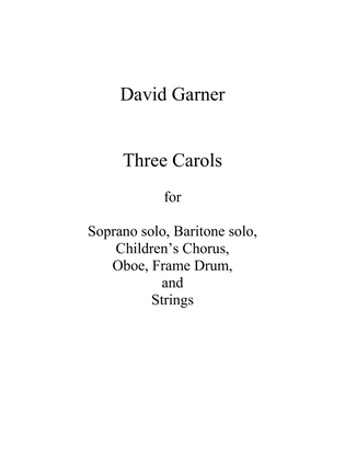 Three Carols Score and Parts