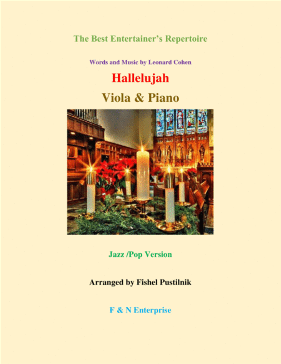 Hallelujah Viola scores gallery preview page 1