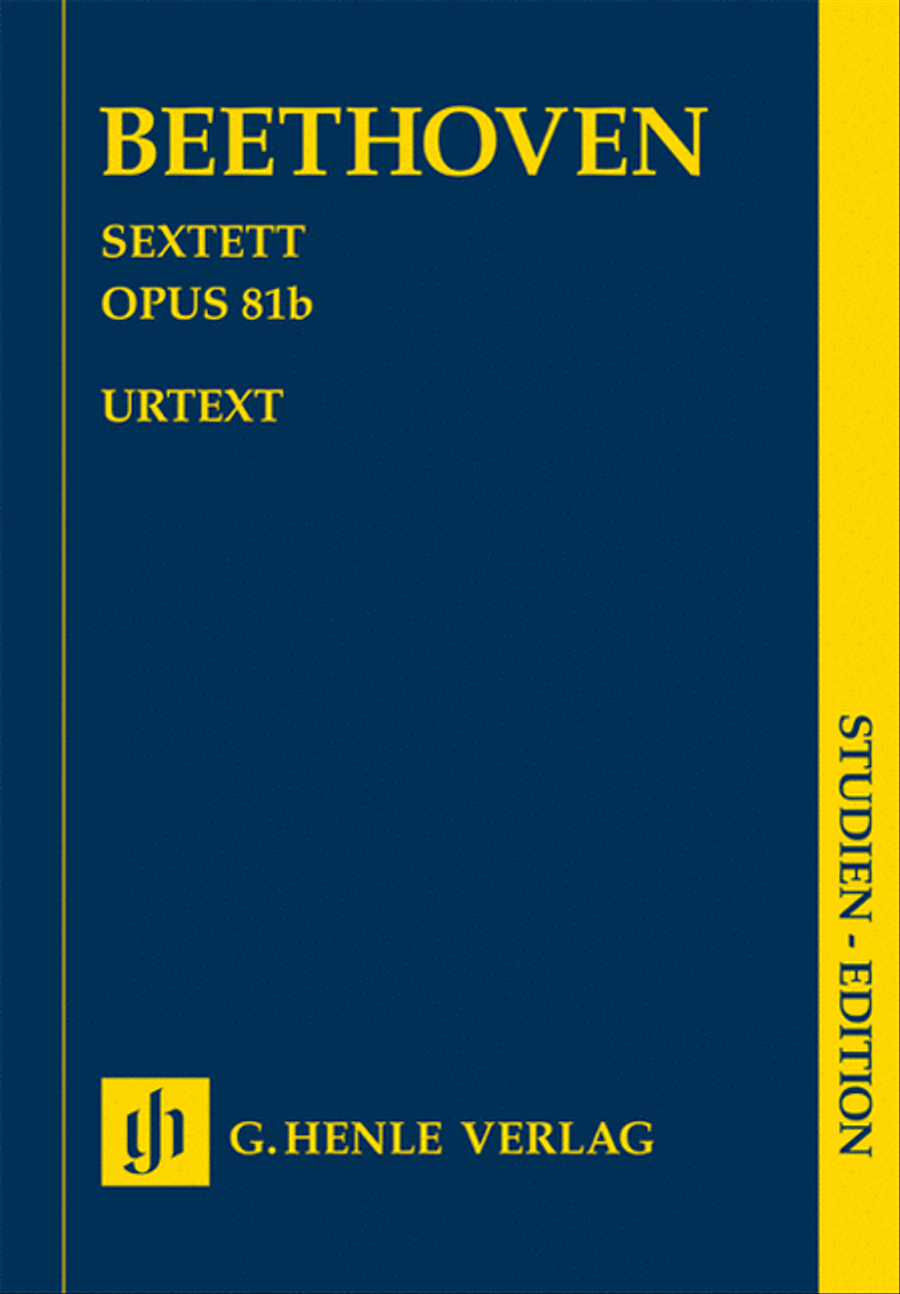 Sextet in E-flat Major, Op. 81b Horn scores gallery preview page 1