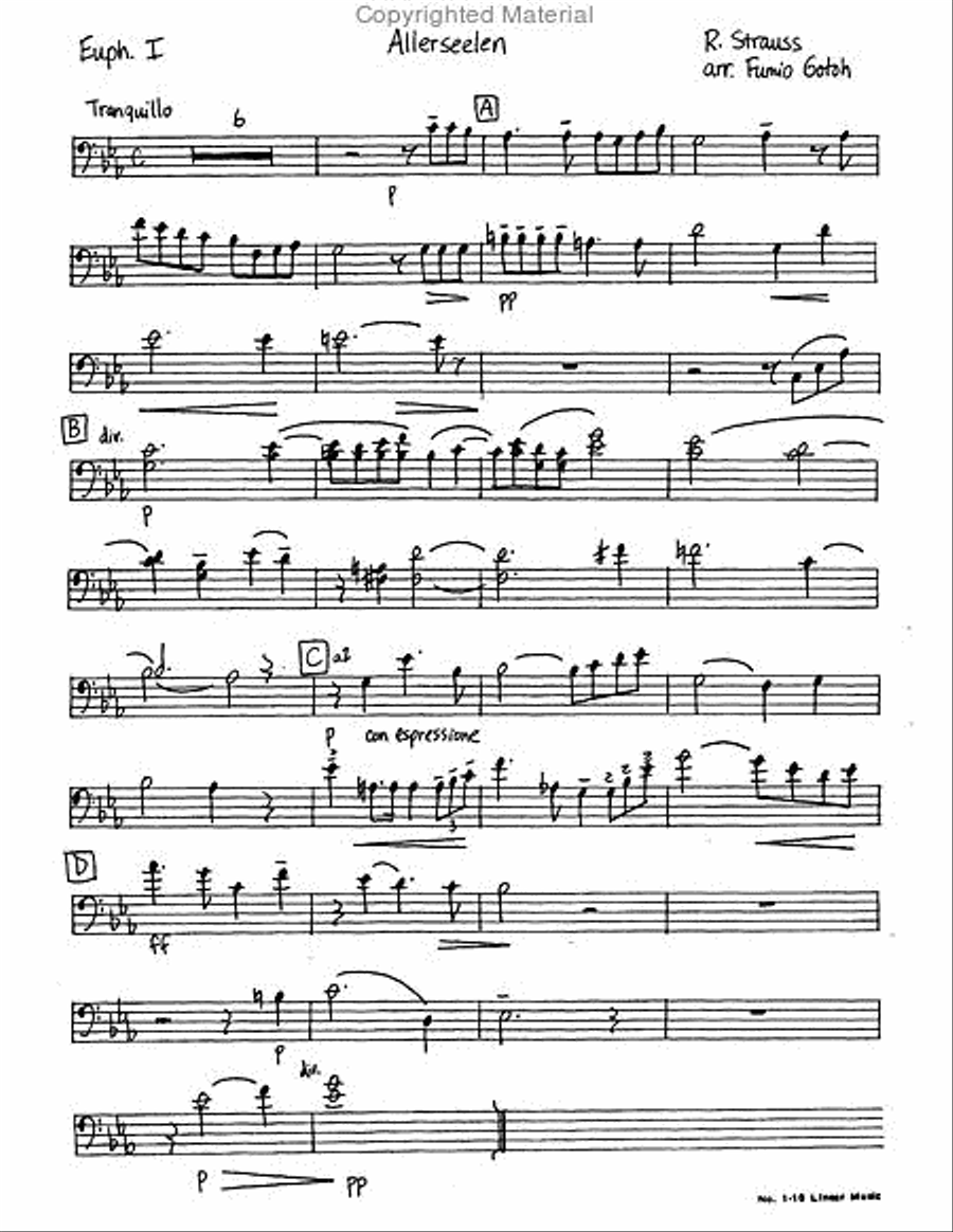 Allerseelen (All Soul's Day) Large Ensemble scores gallery preview page 2