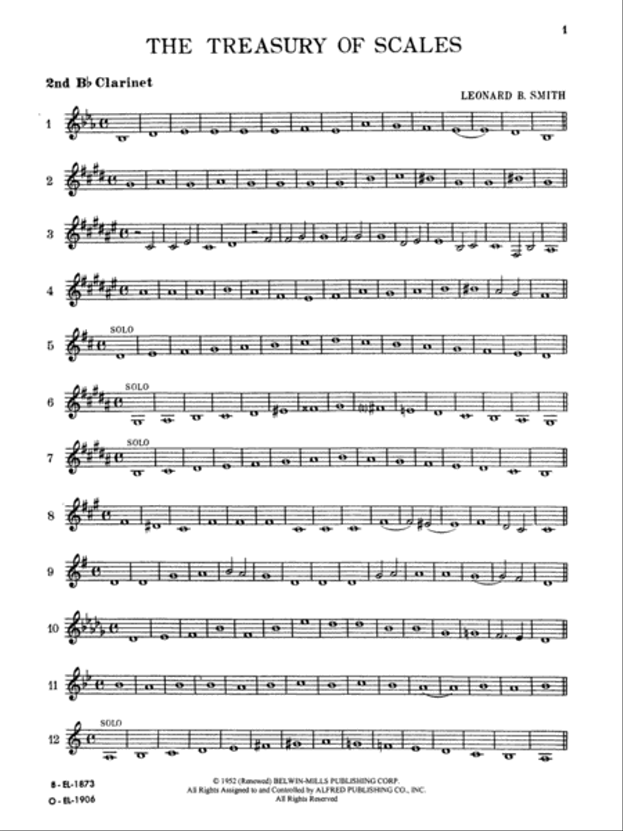 Treasury of Scales for Band and Orchestra