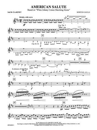 American Salute: 2nd B-flat Clarinet
