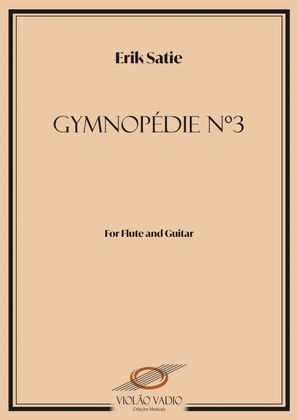 Book cover for Gymnopedie 3 - guitar and flute