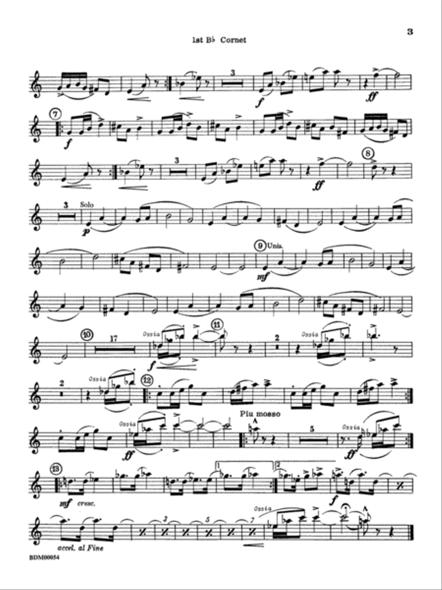 Symphonic Suite: 1st B-flat Cornet Concert Band scores gallery preview page 2