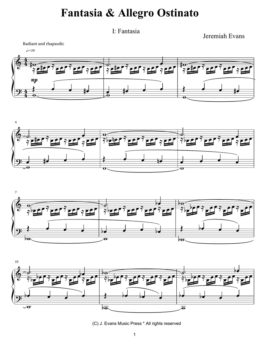 Fantasia & Allegro Ostinato Part scores gallery preview page 2