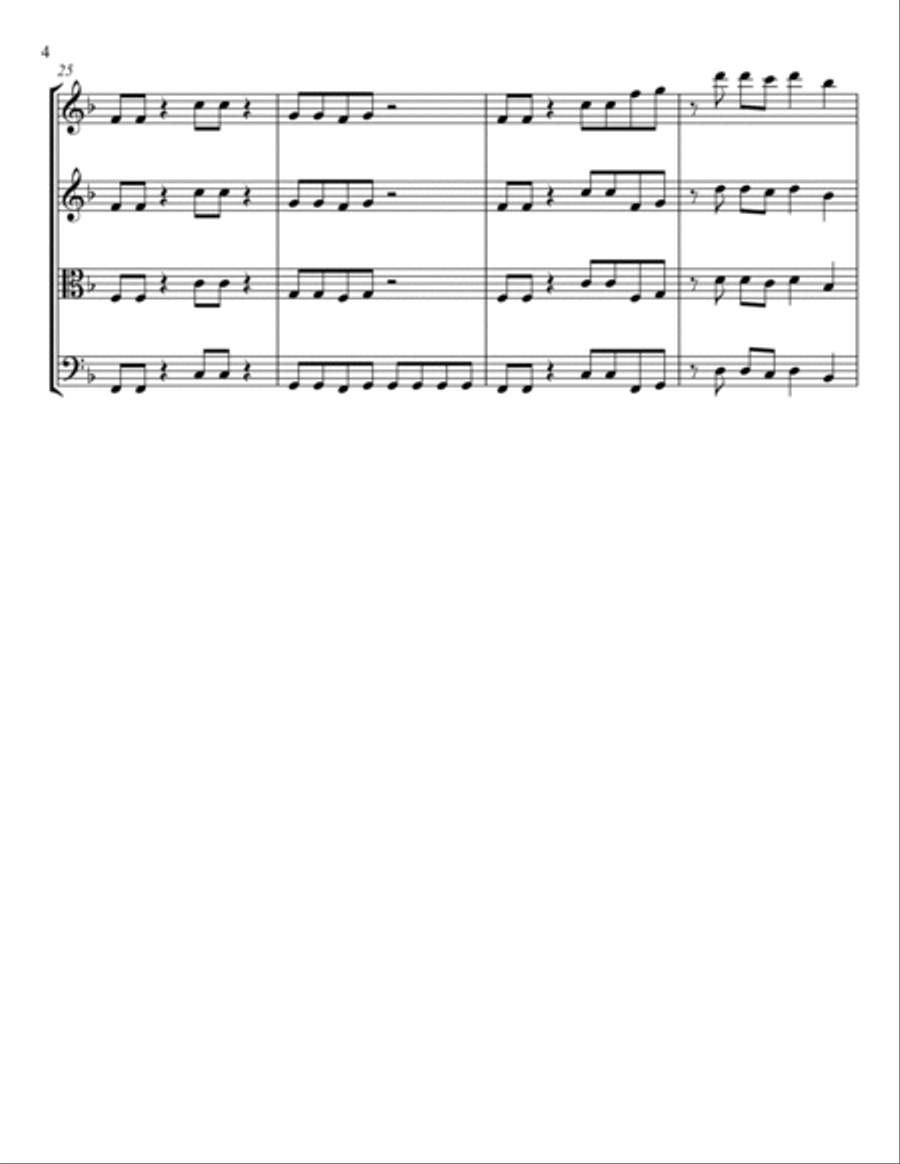Gold On The Ceiling String Quartet scores gallery preview page 4