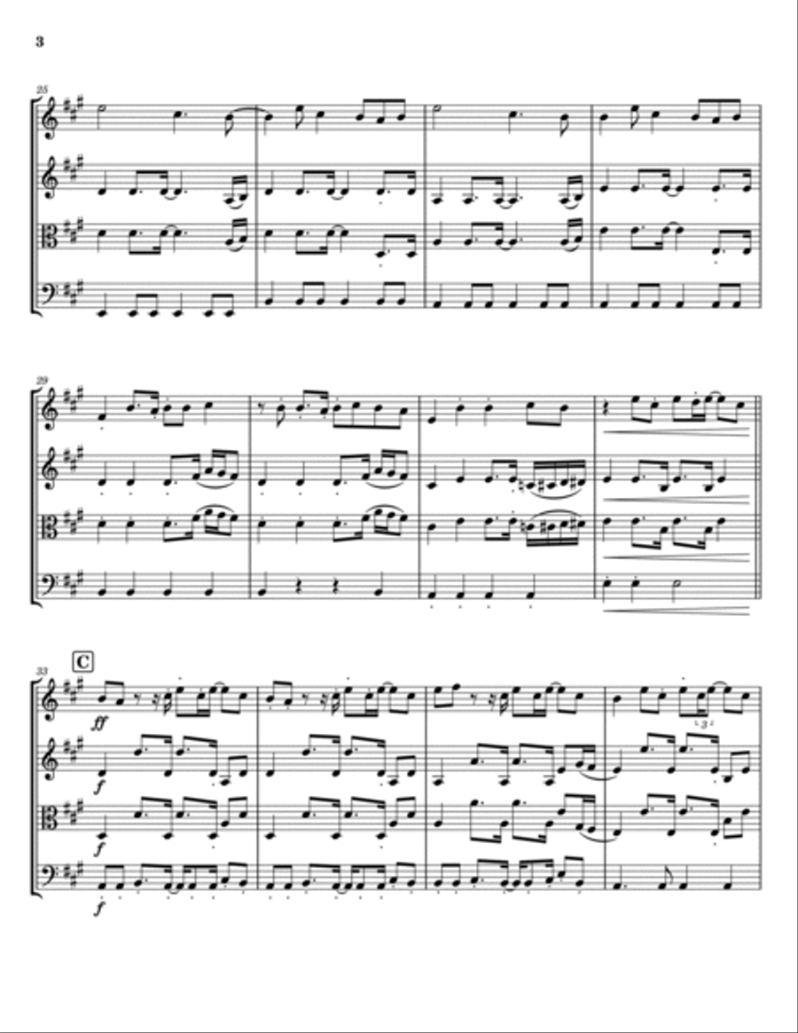 Cold Cold Man String Trio scores gallery preview page 3
