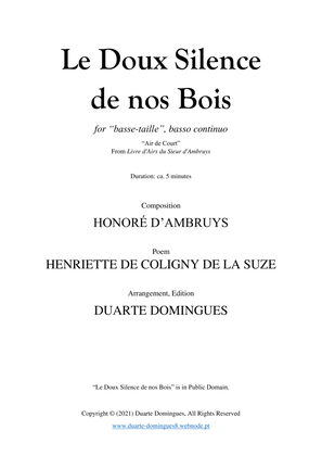 Book cover for Le Doux Silence de nos Bois