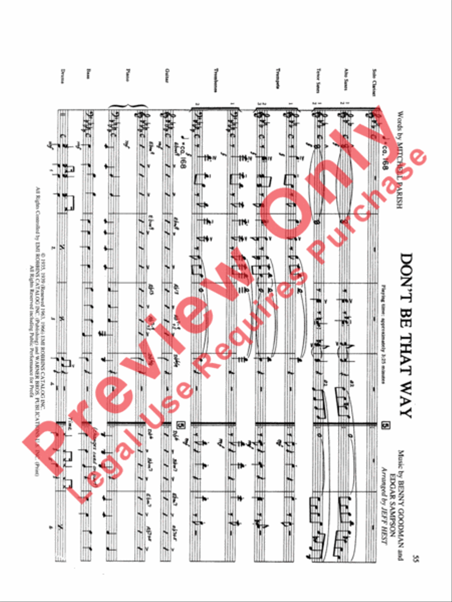 Original Big Band Sounds Big Band scores gallery preview page 56