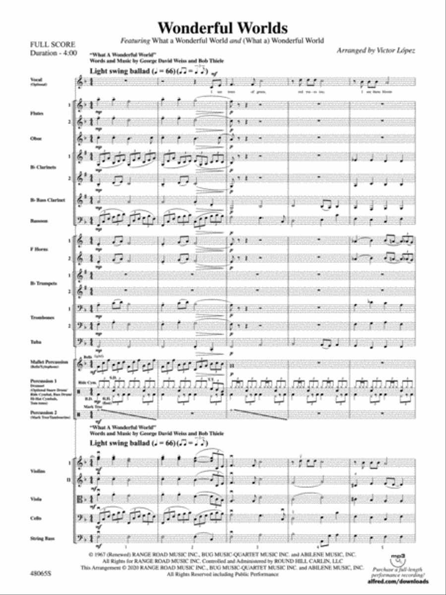 Wonderful Worlds: Score Wonderful Worlds: Score Full Orchestra scores gallery preview page 3