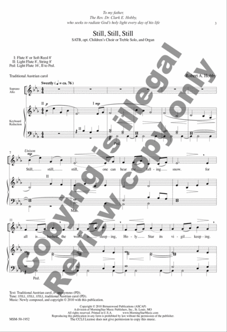 Still, Still, Still 4-Part scores gallery preview page 3