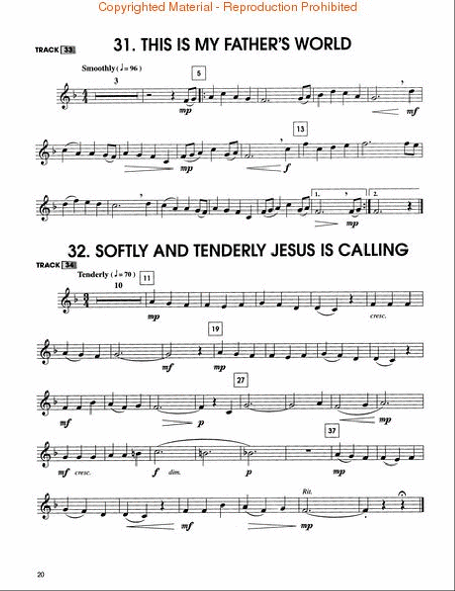 Tons of Tunes for Church Tons of Tunes for Church B-Flat Trumpet scores gallery preview page 4