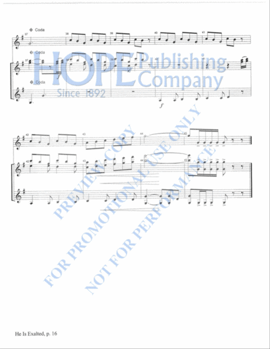 Praise Him with Instruments Orchestra scores gallery preview page 19