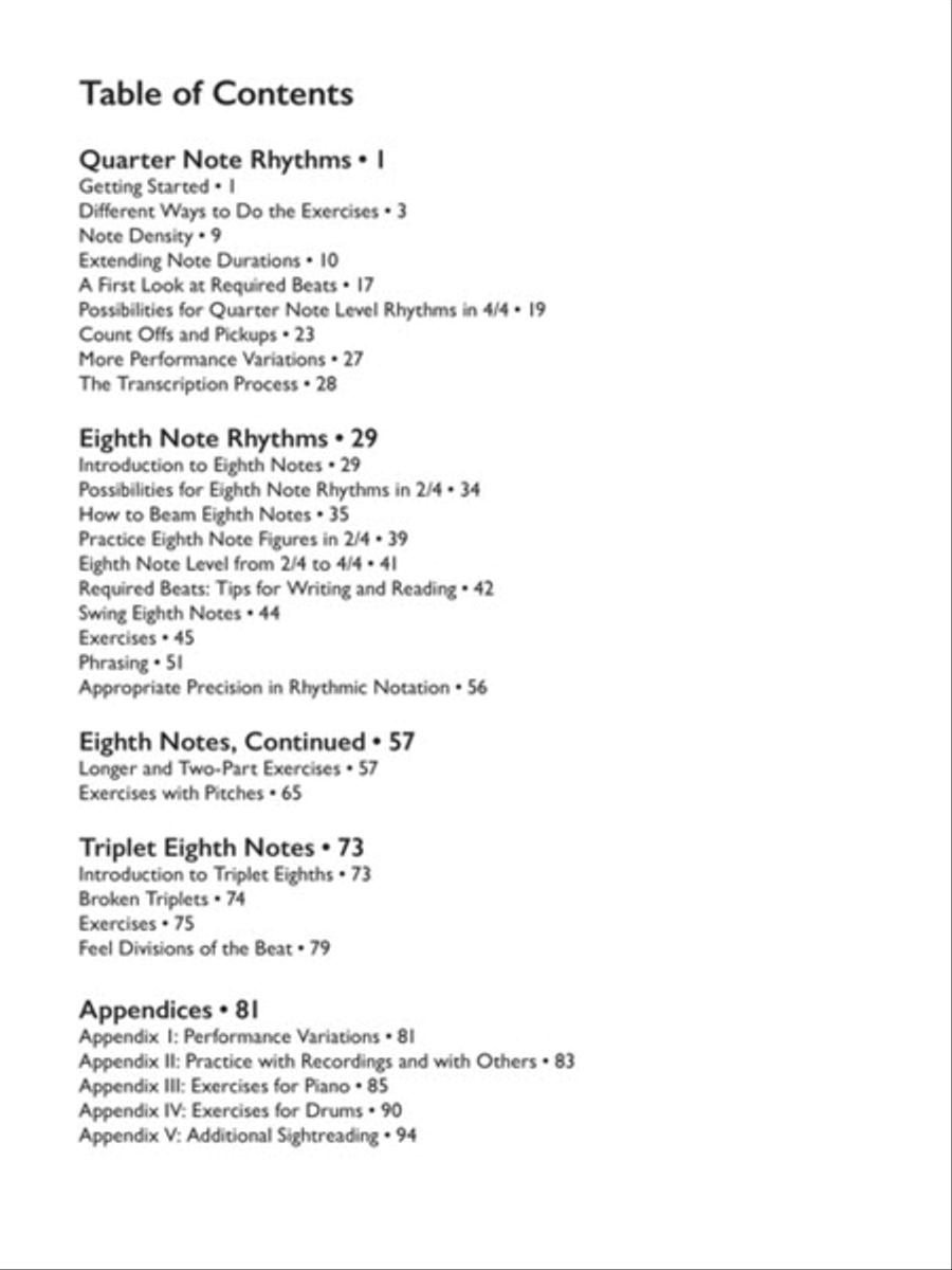 The Rhythm Book The Rhythm Book Collection / Songbook scores gallery preview page 2