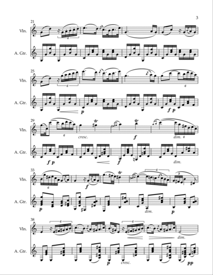 Divertissment I. Grazioso String Duet scores gallery preview page 3
