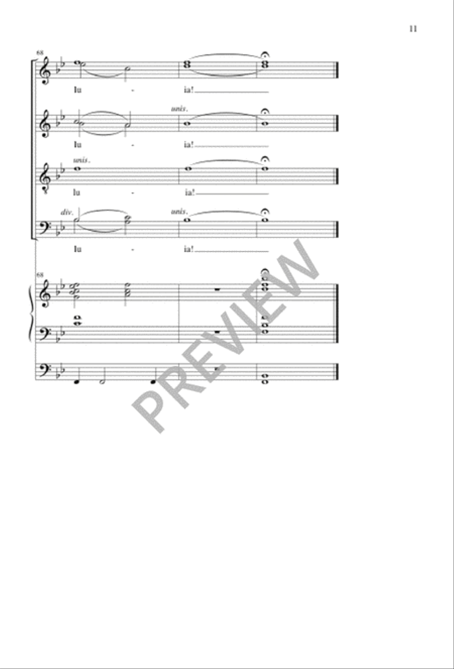 All Shall Be Amen and Alleluia Divisi scores gallery preview page 12