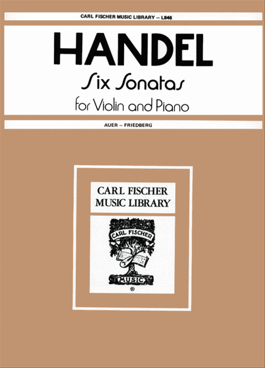 Six Sonatas Violin Solo scores gallery preview page 1