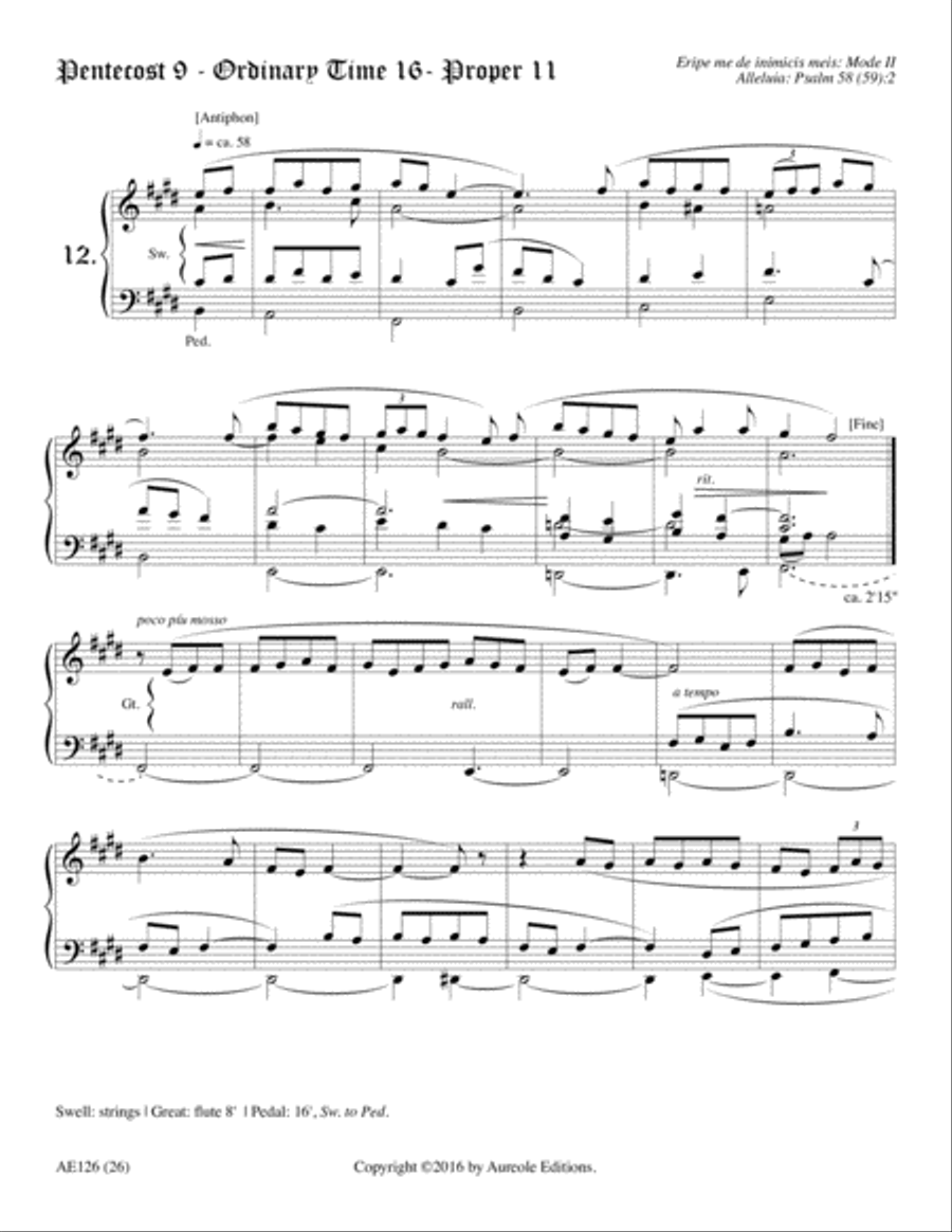 A Gregorian Liturgical Year for Organ, Volume 3 Organ scores gallery preview page 32