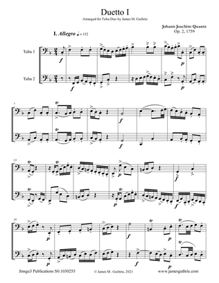 Quantz: Duetto Op. 2 No. 1 for Tuba Duo