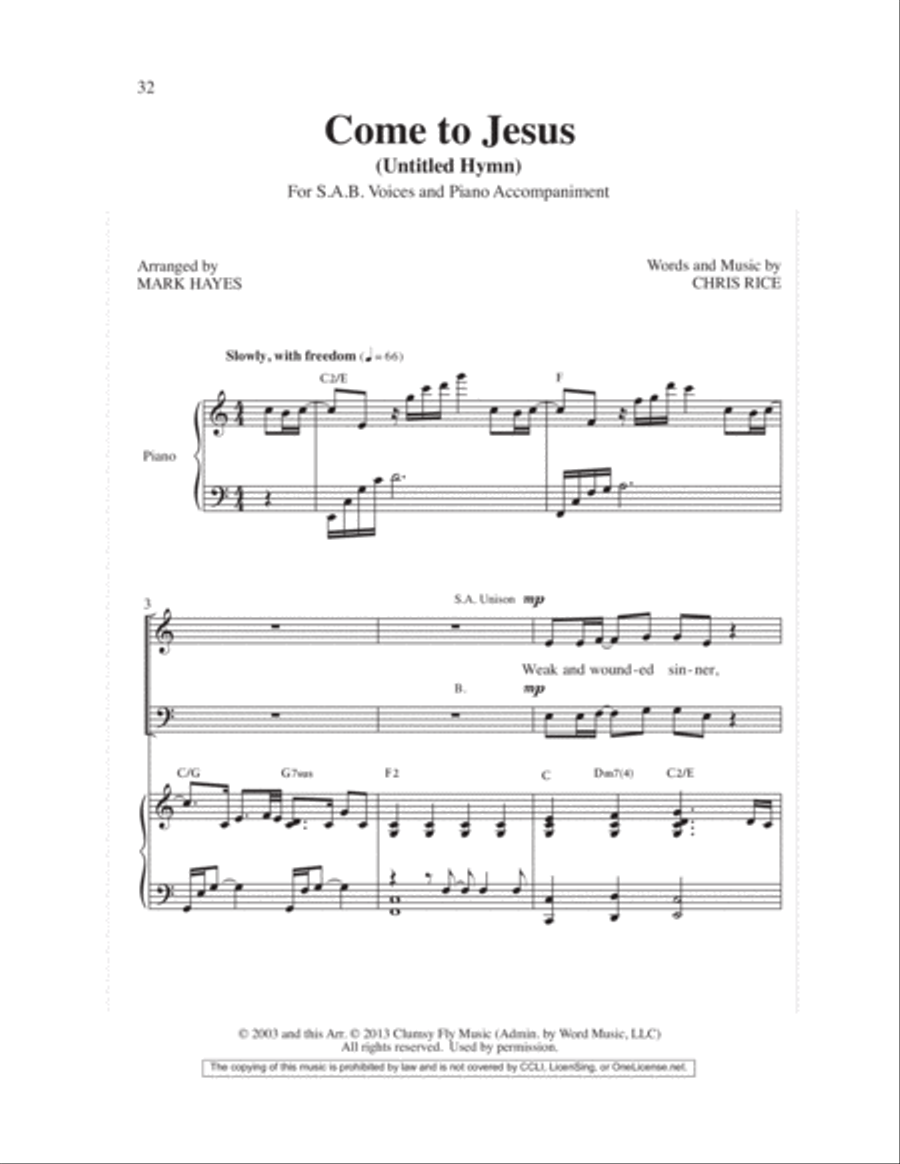 Easy Anthems, Vol. 3 Easy Anthems, Vol. 3 3-Part scores gallery preview page 35