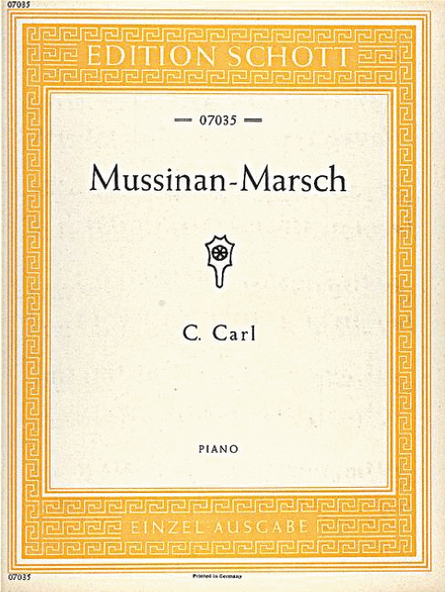 Carl Musinan March Piano Piano Solo scores gallery preview page 1