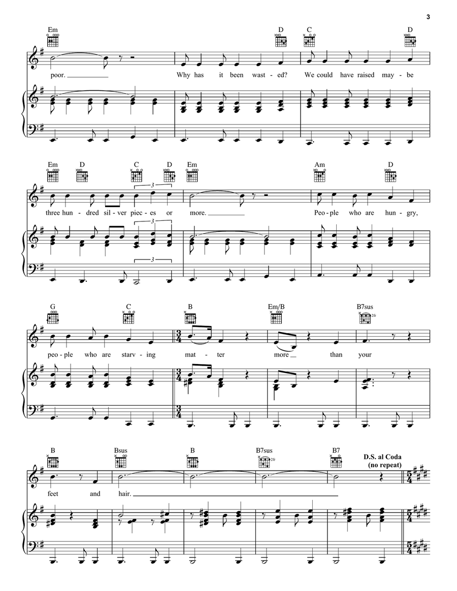 Everything's Alright (from Jesus Christ Superstar) Acoustic Guitar scores gallery preview page 3