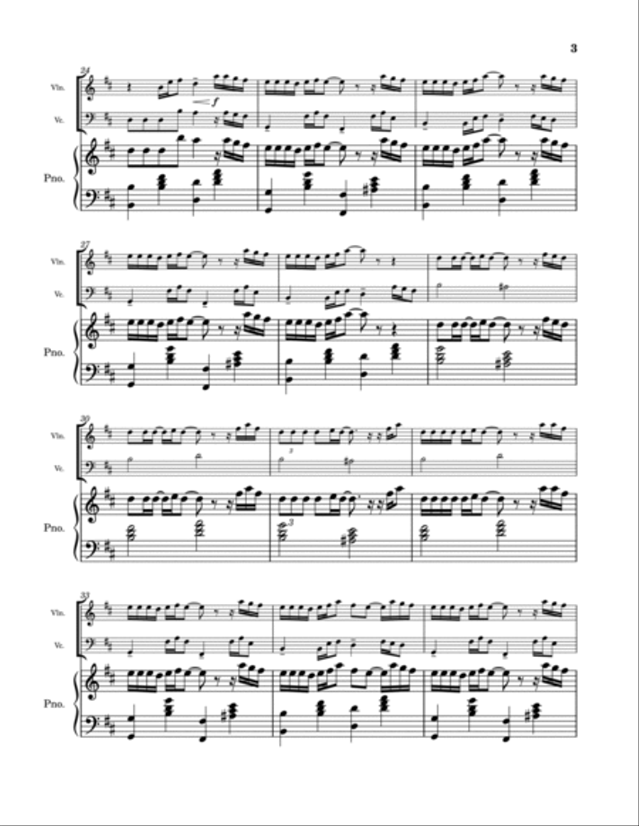 Mixed Personalities Piano Trio scores gallery preview page 3
