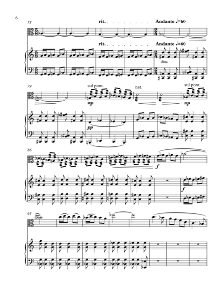 Sonata for Viola and Piano, Op. 33 Piano scores gallery preview page 6