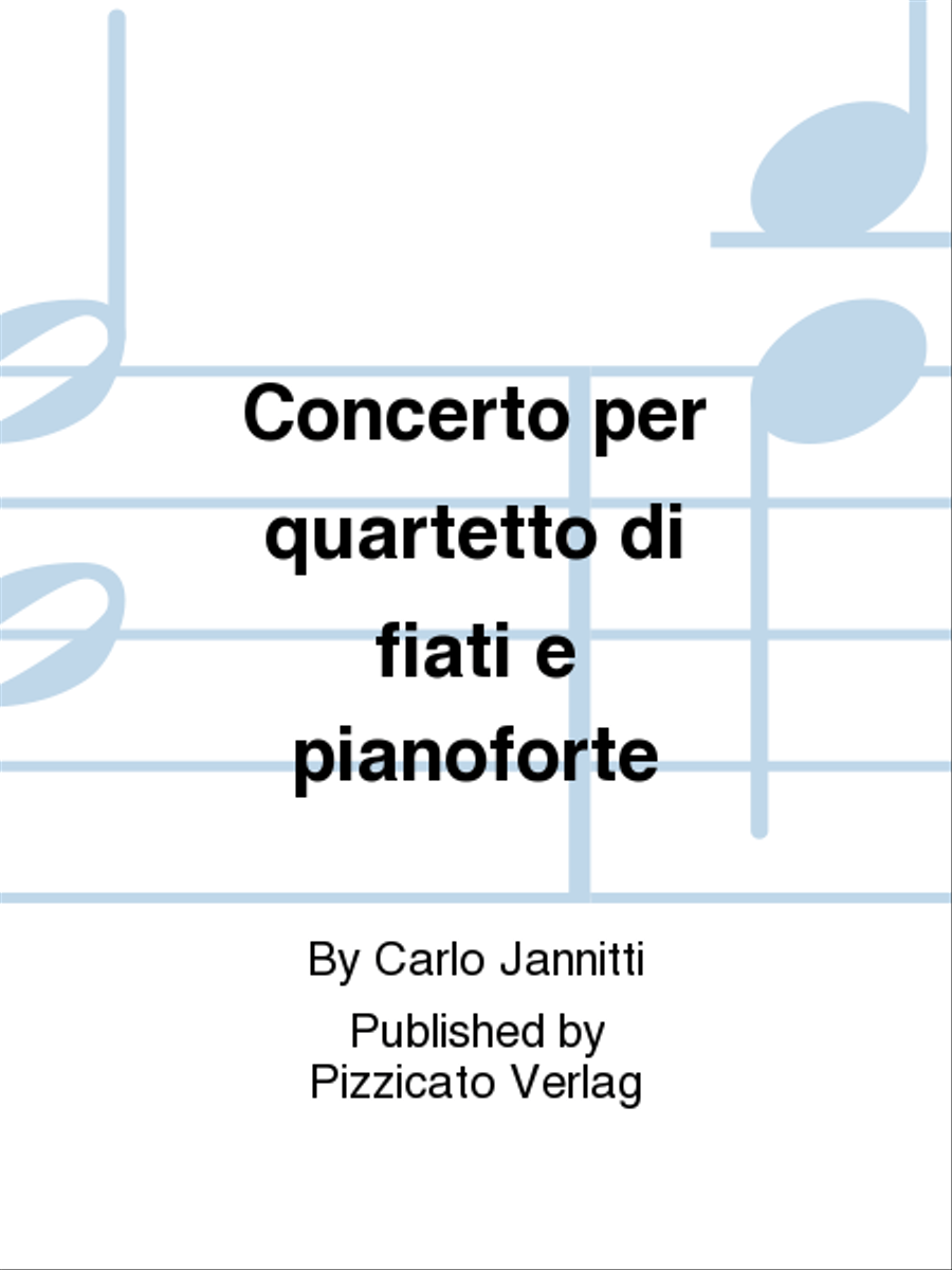 Concerto per quartetto di fiati e pianoforte Piano Accompaniment scores gallery preview page 1