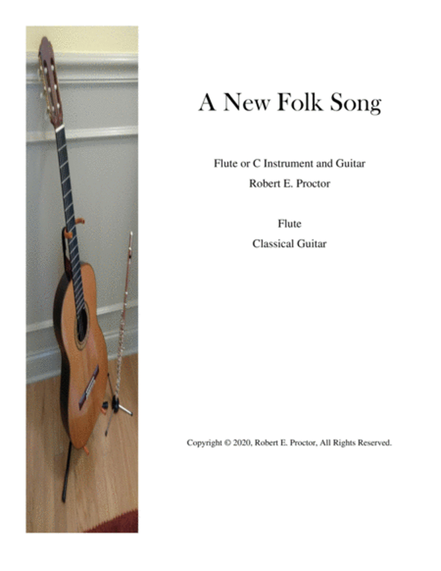 A New Folk Song for Flute (C instrument) and Guitar image number null