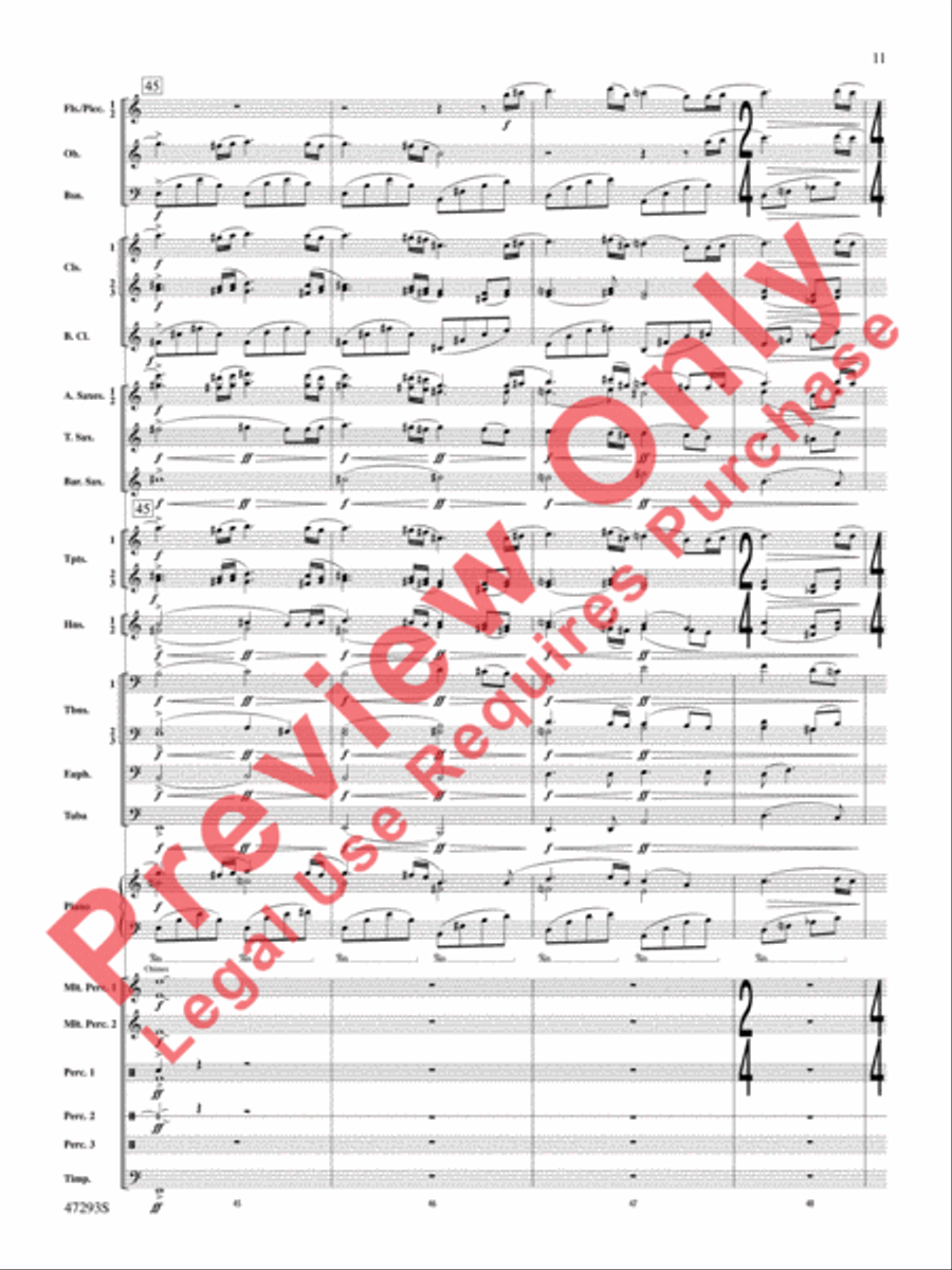 Phantasmagoria Concert Band scores gallery preview page 12