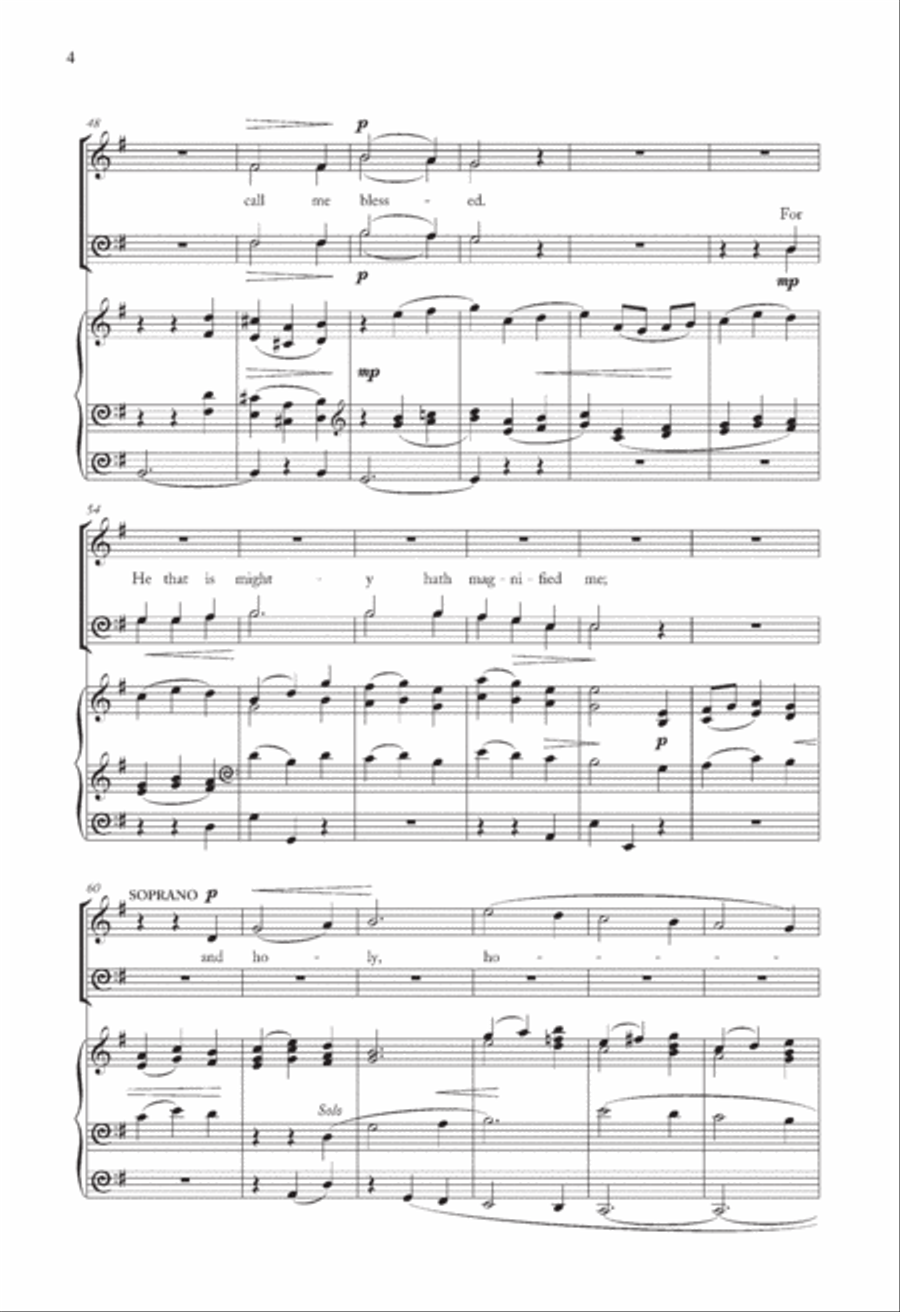 Magnificat And Nunc Dimittis In G Choir scores gallery preview page 4