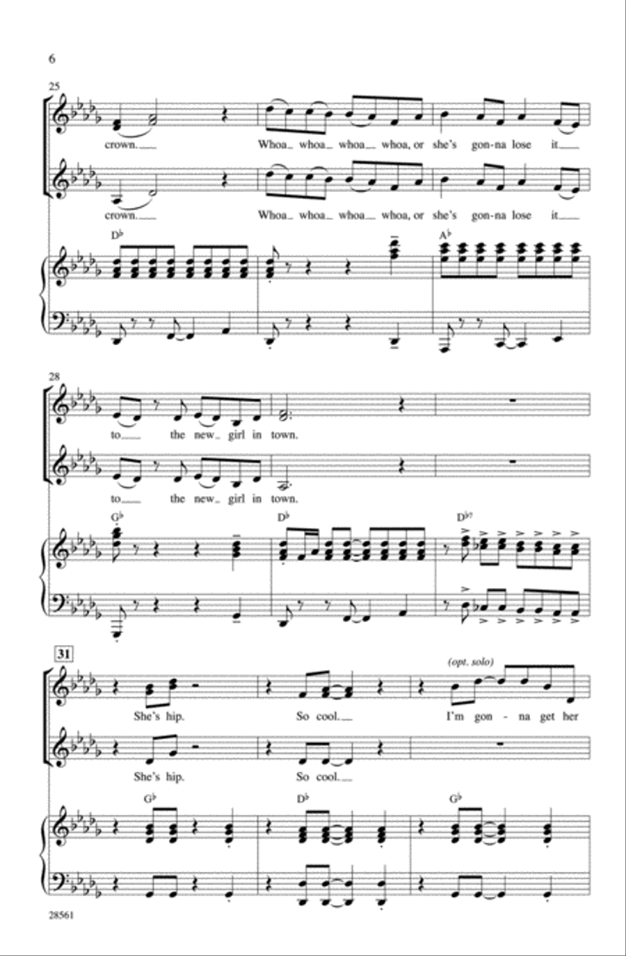 The New Girl in Town (from the movie Hairspray) Choir scores gallery preview page 5