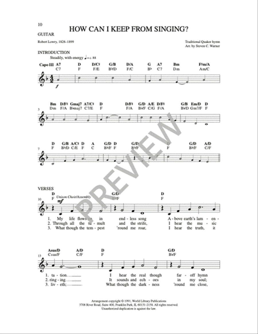 How Can I Keep From Singing 4-Part scores gallery preview page 3