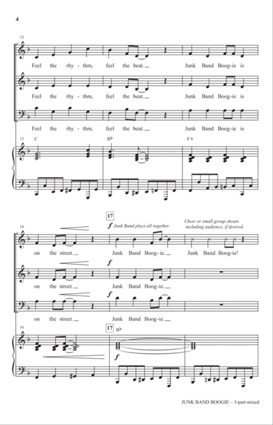 Junk Band Boogie 3-Part scores gallery preview page 3