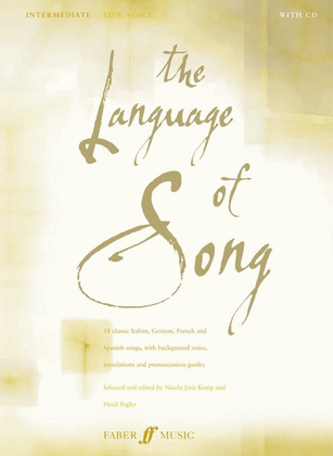 Book cover for Language Of Song Intermediate Low Vc