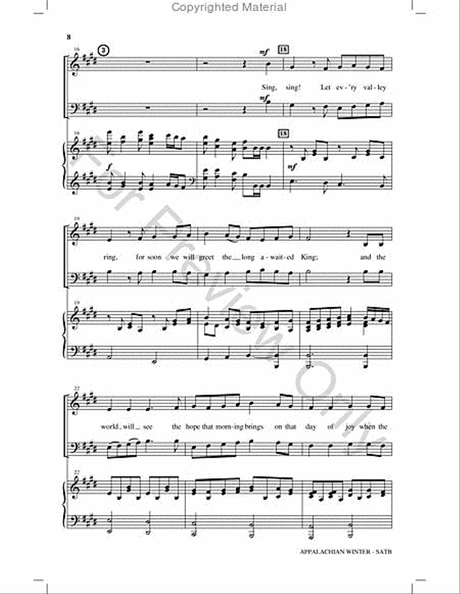 Appalachian Winter Choir scores gallery preview page 7
