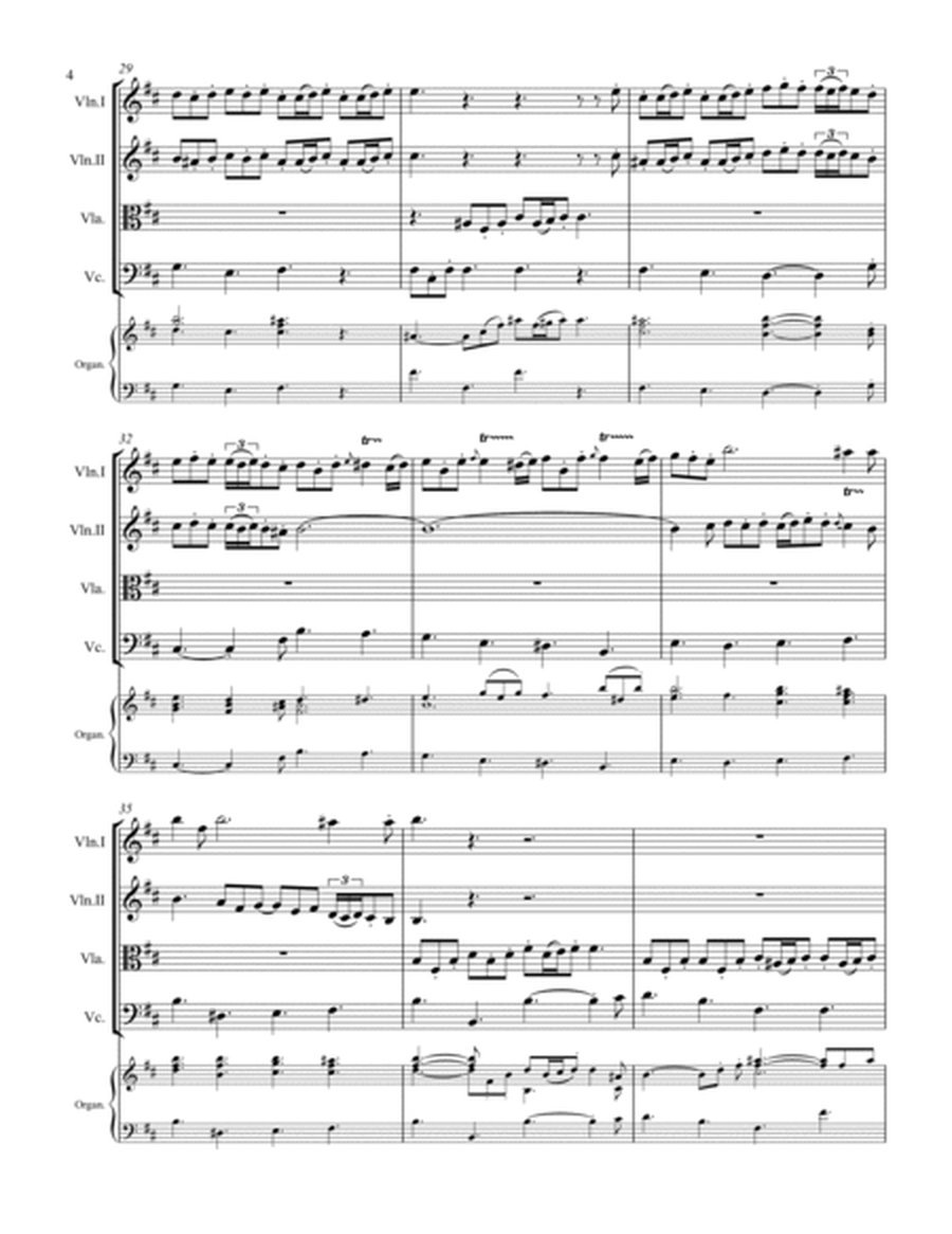 Telemann - Concerto à 4, TWV 43:G6 (for String Quartet with optional Organ) image number null