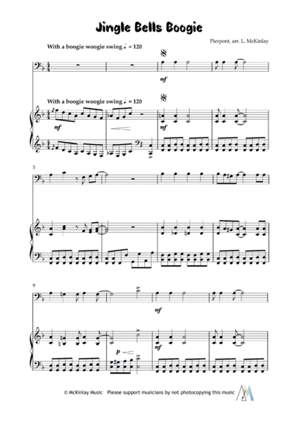 Jingle Bells Boogie - for solo trombone image number null