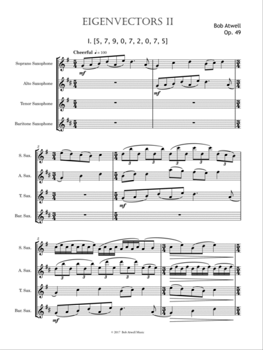 Eigenvectors II Eigenvectors II Woodwind Quartet scores gallery preview page 2