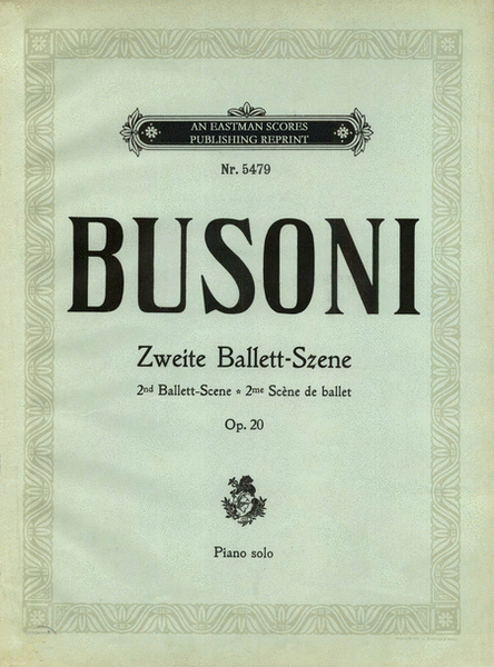 Zweite Ballet-Scene : fur das Pianoforte, Op. 20