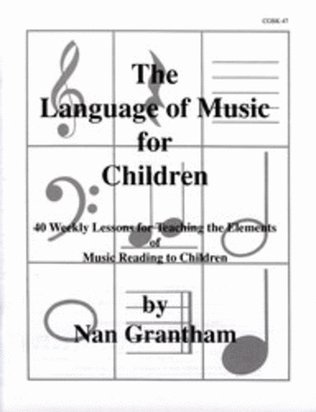 Book cover for The Language of Music for Children Set I Book