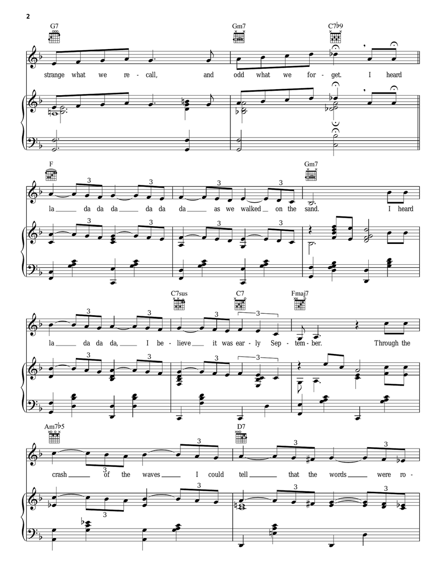 Song On The Sand (La Da Da Da) Guitar scores gallery preview page 2