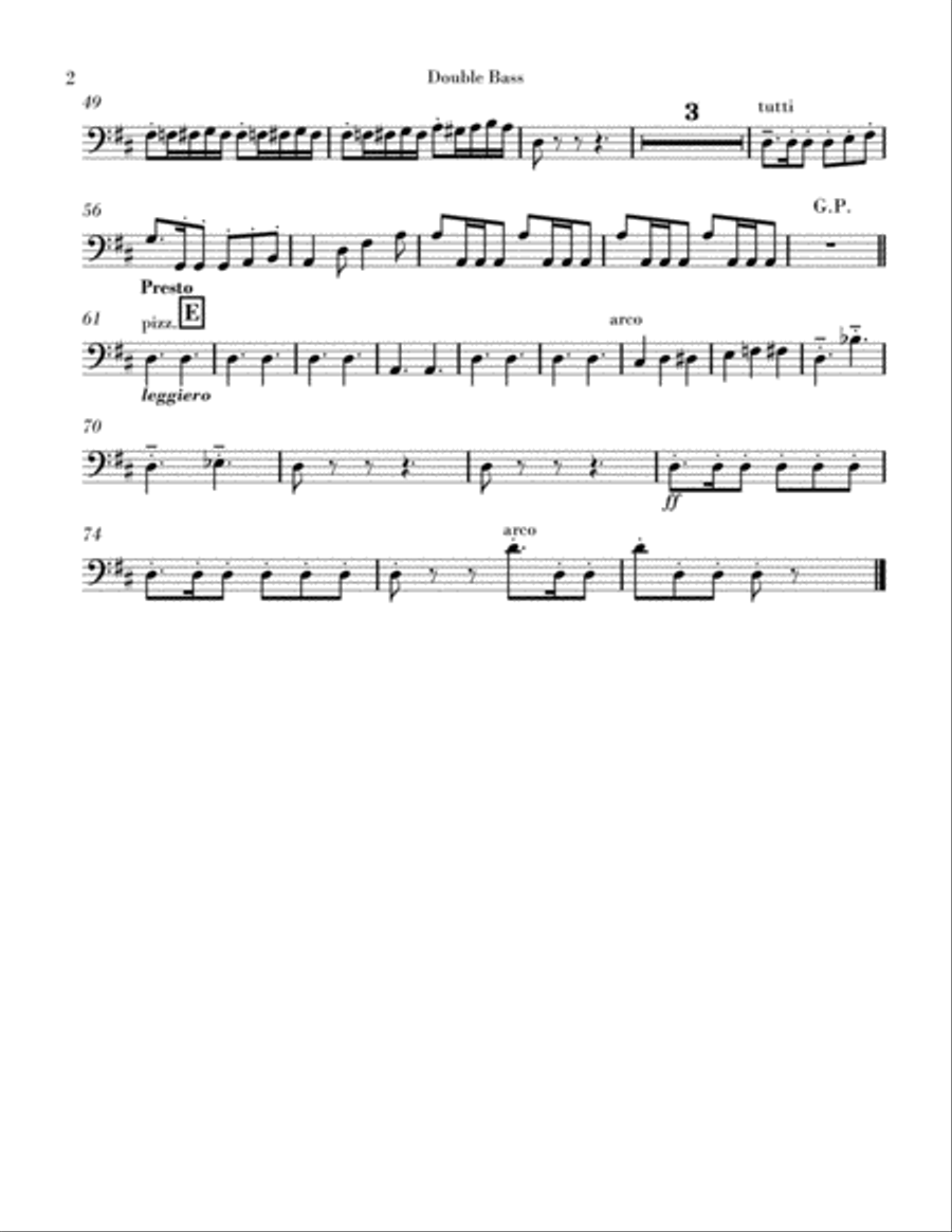 Divertimento for Strings: IV. Gigue - Parts String Orchestra scores gallery preview page 2