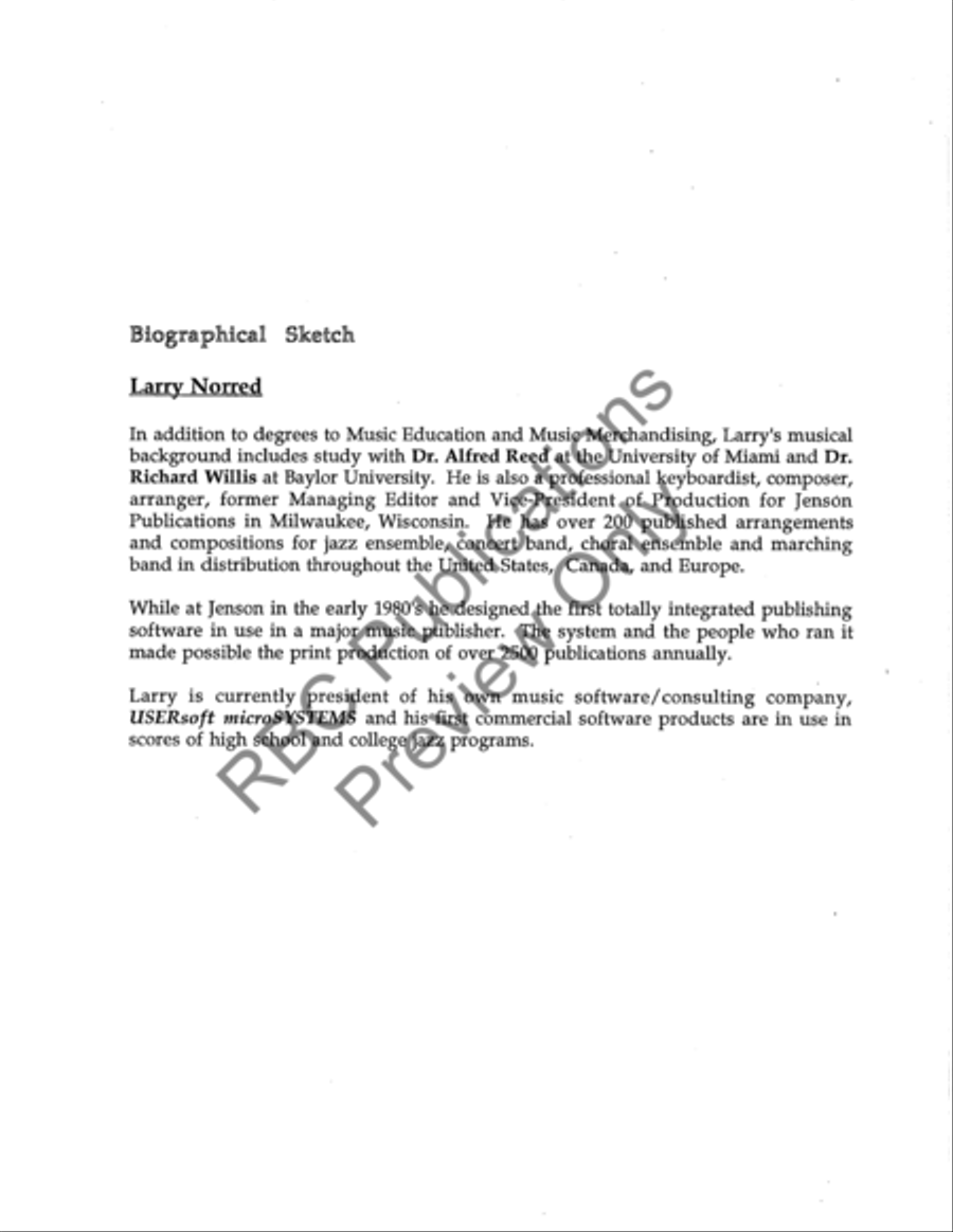 Victor (Score) Concert Band scores gallery preview page 3
