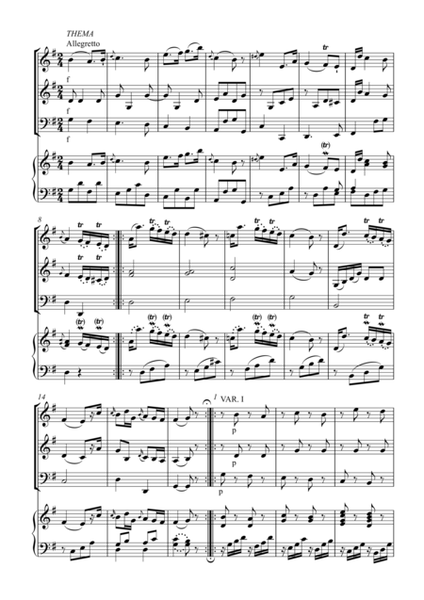 Mozart Klavierkonzert KV 107 II (Voilin,Basson,Piano) 2